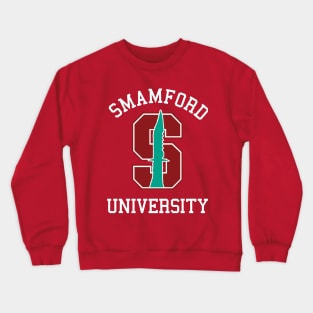 Smamford University Logo Tee Crewneck Sweatshirt